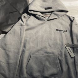 grey essential hoodie