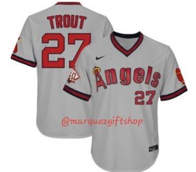 Men's Mike Trout Angels Jerseys (XL, 4XL)