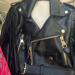 Backpack biker jacket