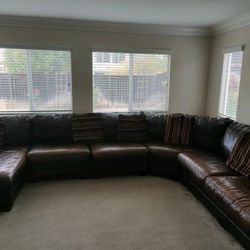 Leather Sectional Couch