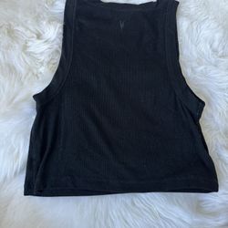 Allsaints Black Cropped Tank Top 4