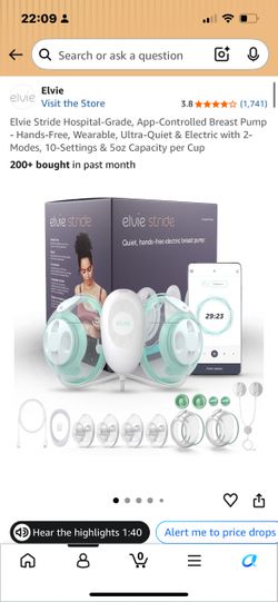 Elvie Stride Hospital-Grade Breast Pump - Brand New