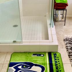 SEAHAWKS NFL LIME GREEN BATHROOM SET, GREAT GIFT