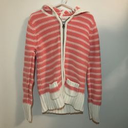 Old Navy: Striped Salmon Pink Jacket