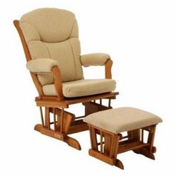 Baby Rocking Chair Set - Sherman Chanderic Sleigh Glider Rocker and Ottomon