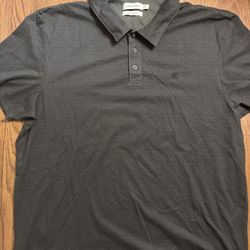 Calvin Klein men's grey polo shirt  SIZE XL