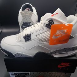 NEW Nike Jordan 4 White Cement Sz 11.5