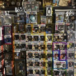 Movies/Disney, Sports/Music, Myths/LEs/Freddy Funko Pop