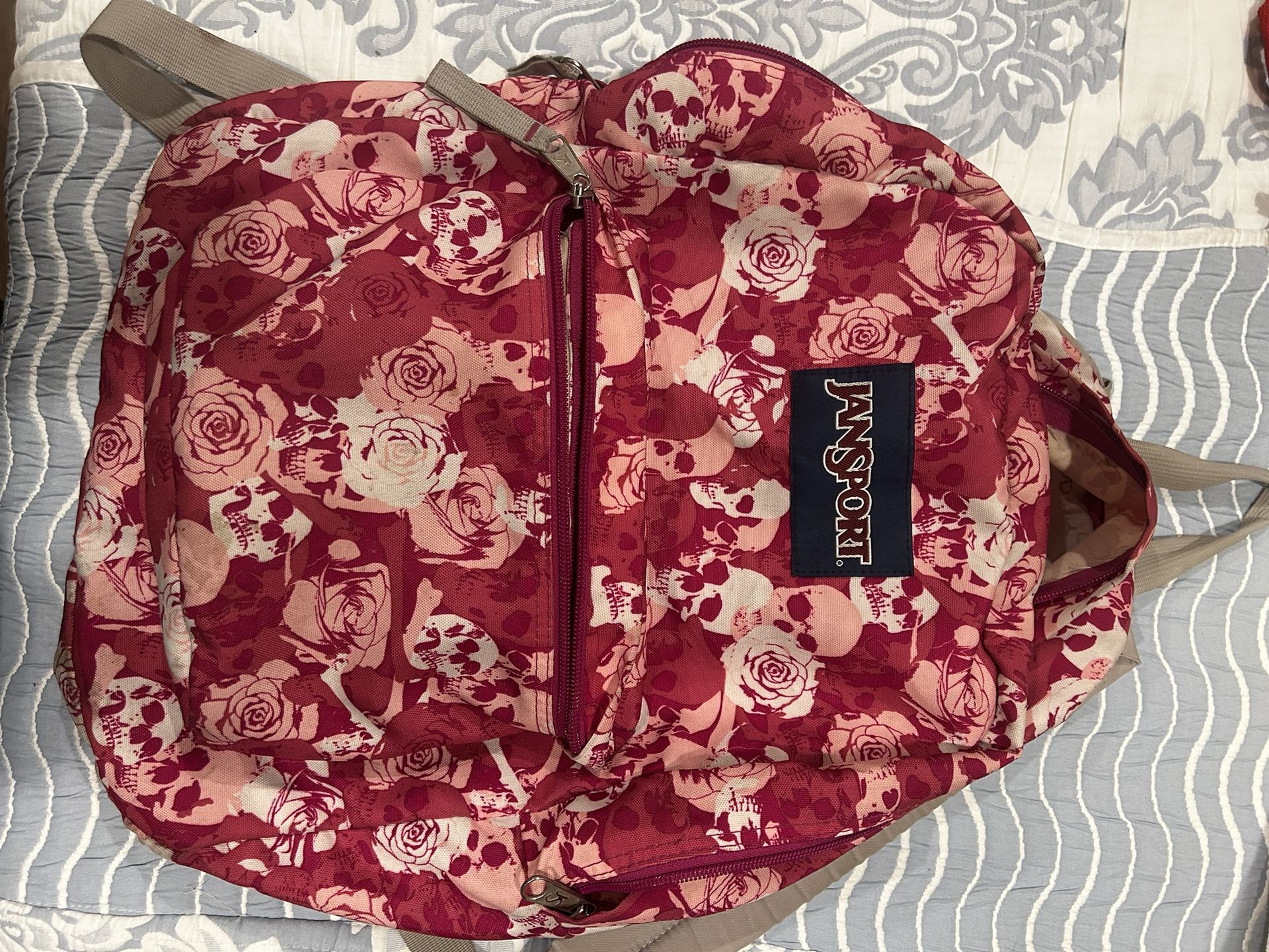 Jansport Skull And Flower Backpack
