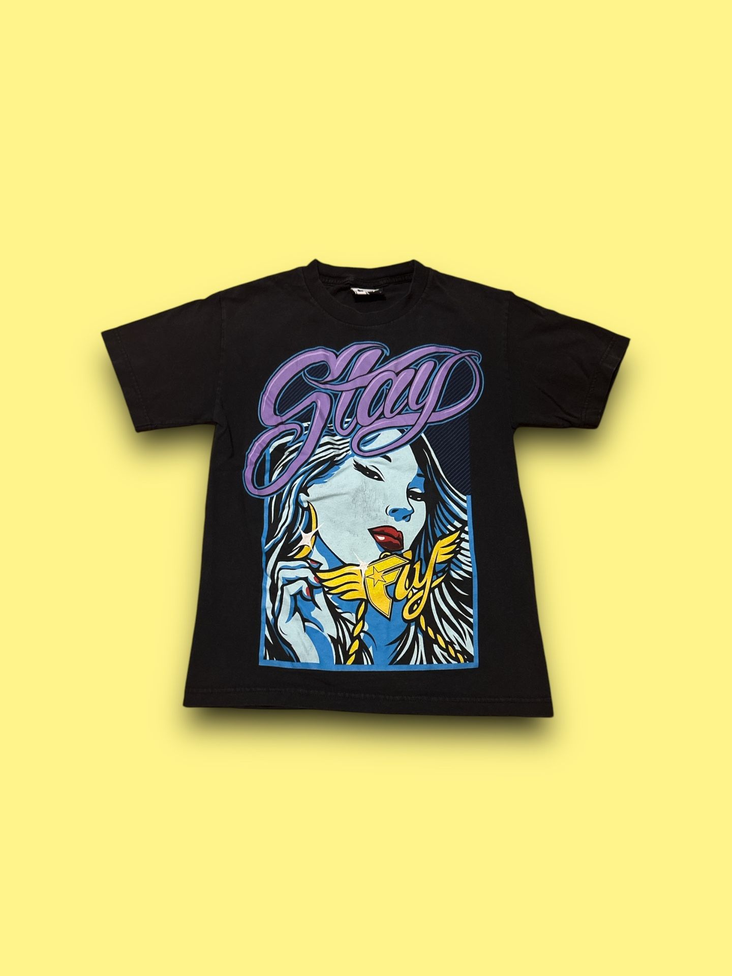 Vintage Famous stars & stripes stay fly t-shirt