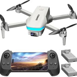 Drone with Camera for Adults 4K, Brushless Motor Drones for Kids Beginners,FPV Foldable, Optical Flow & Altitude Hold, WiFi Live Video, Gesture/Voice 