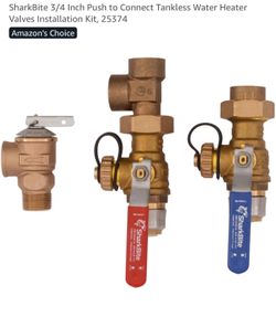 SharkBite 3/4 Inch Push Water Heater Valves