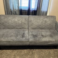 Gray futon 