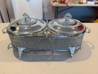 Double Casserole Buffet Server with Stand