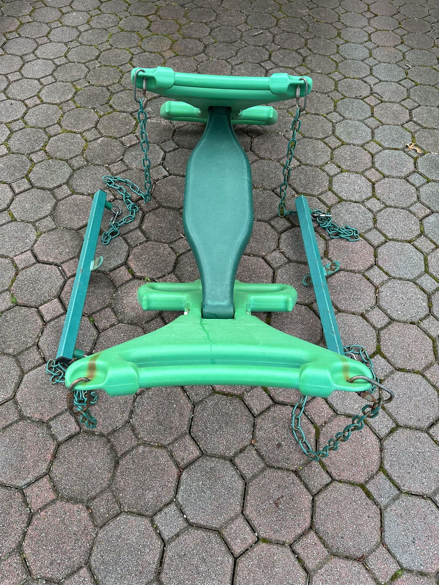 Glider for Swing Set with Single Bar Hardware