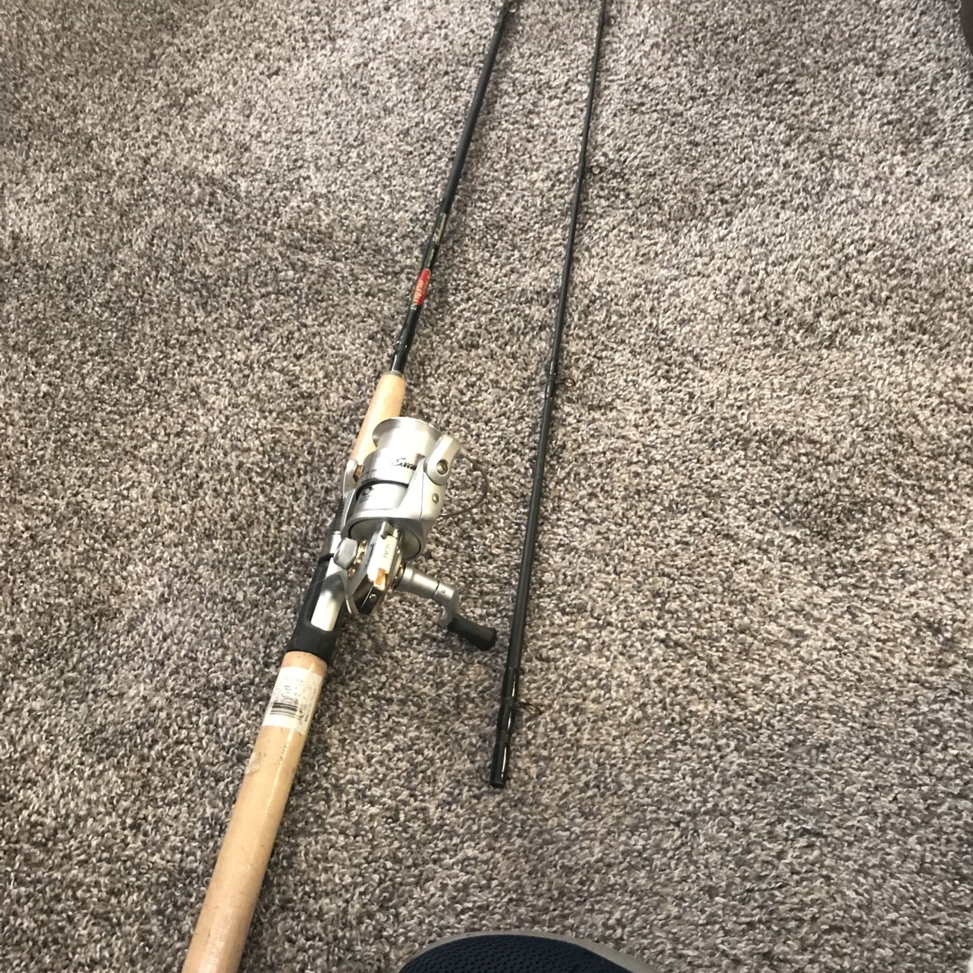 Shakespeare Intrepid Titanium Fishing Rod With Shakespeare EXC35 Reel