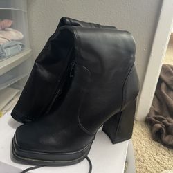 black long boots