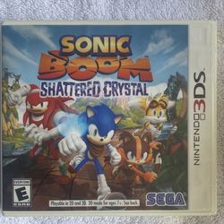 Sonic BOOM shattered Crystal For The Nintendo 3DS