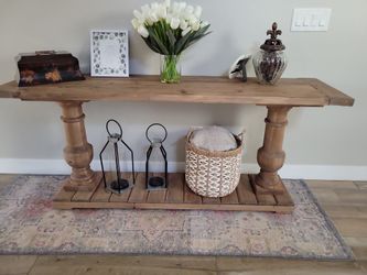 Solid Unfinished Wood Table