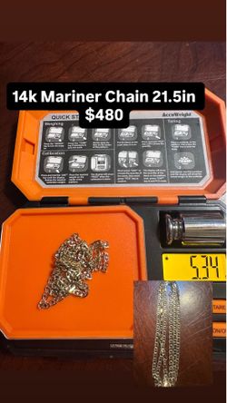 14k Gold Mariner Chain
