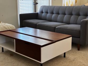Moving Sale : Couch Sofa Blue Grey