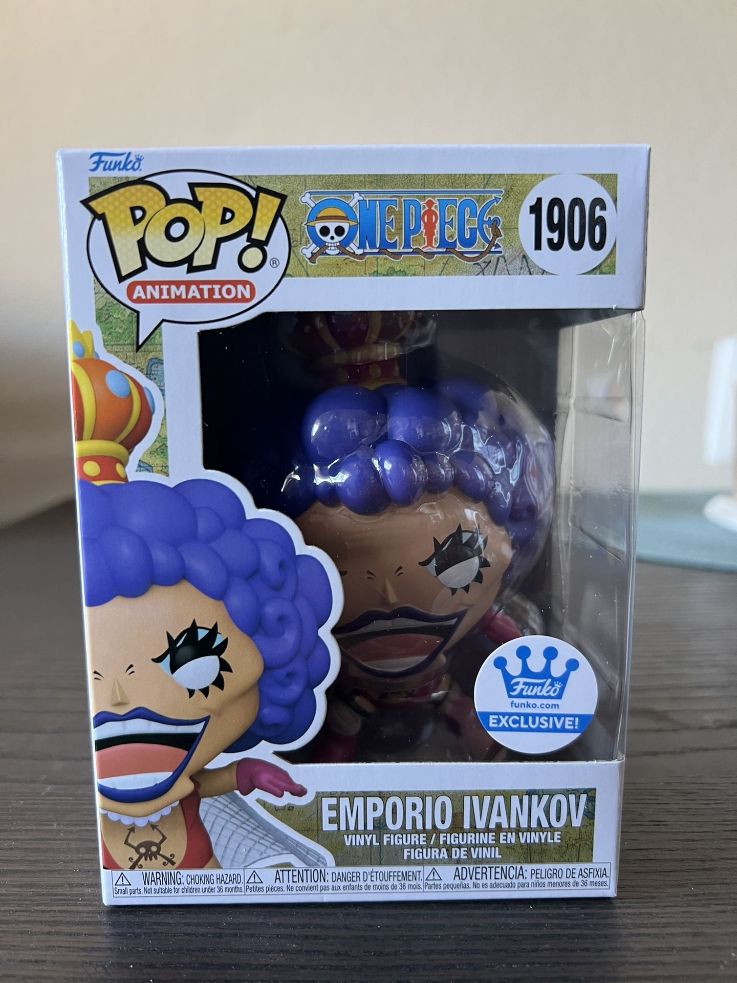 IN HAND EXCLUSIVE Emporio Ivankov One Piece Funko Pop #1906 Anime Animation TV