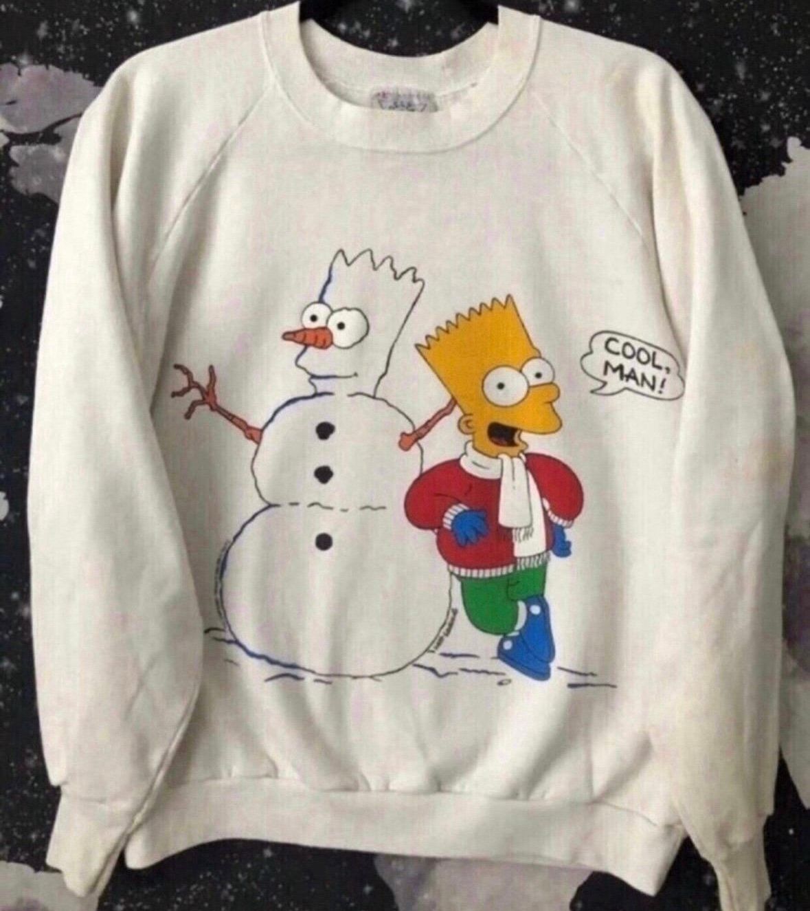 Bart Simpson Holiday Themed Sweatshirt