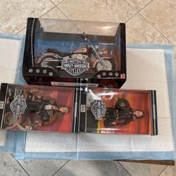 2 Harley Barbie’s And Barbie Harley Motorcycle 