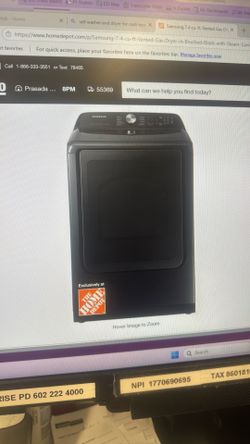 Samsung Washer/Gas dryer