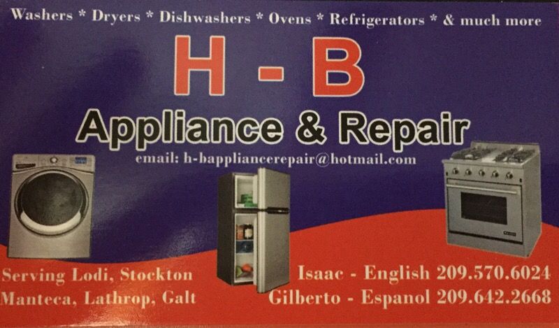 H-B APPLIANCE REPAIR (House Repairs)