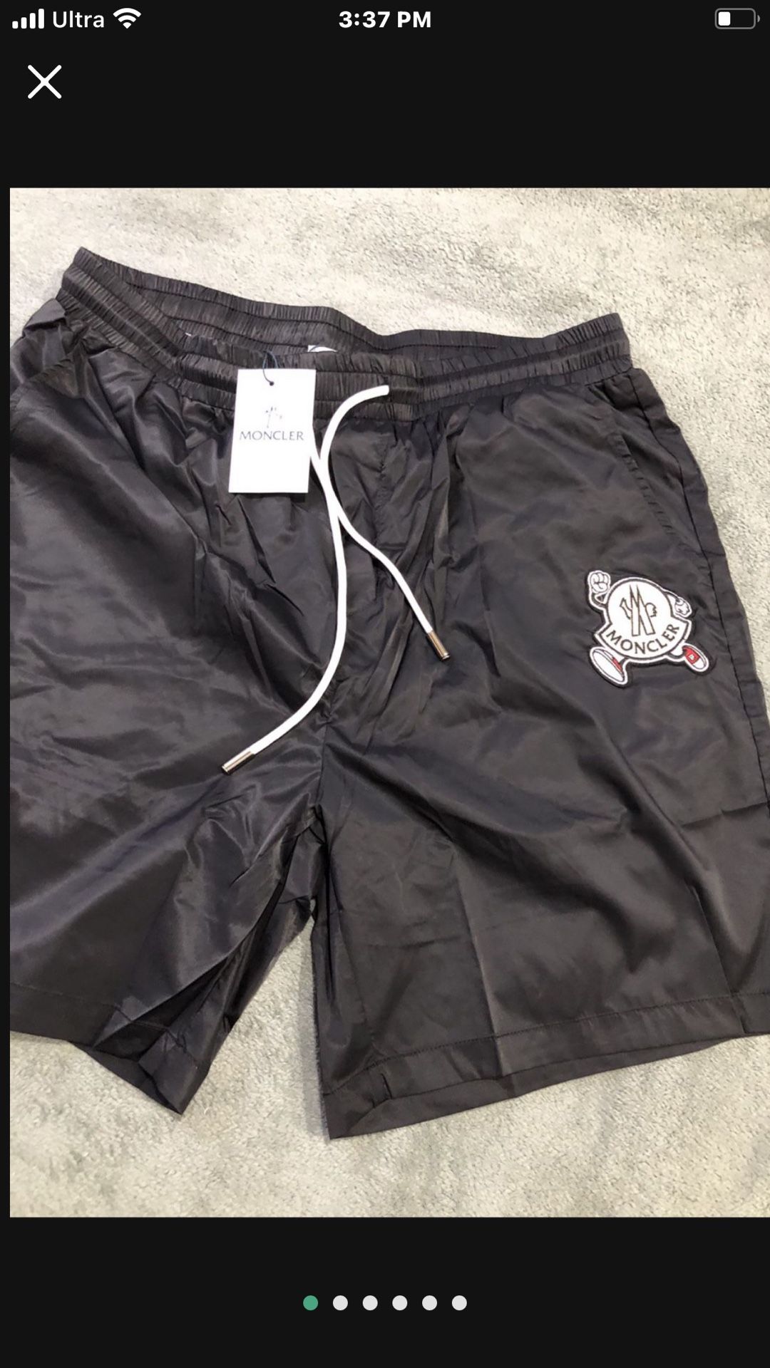 Black Moncler shorts S,M, L, XL,