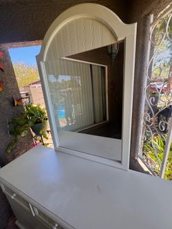 Dresser with mirror