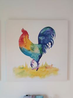 Rooster Watercolor