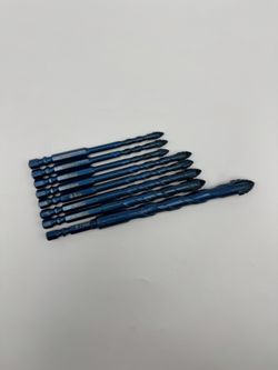 8pc Cross Spearhead Carbide Drill Bits