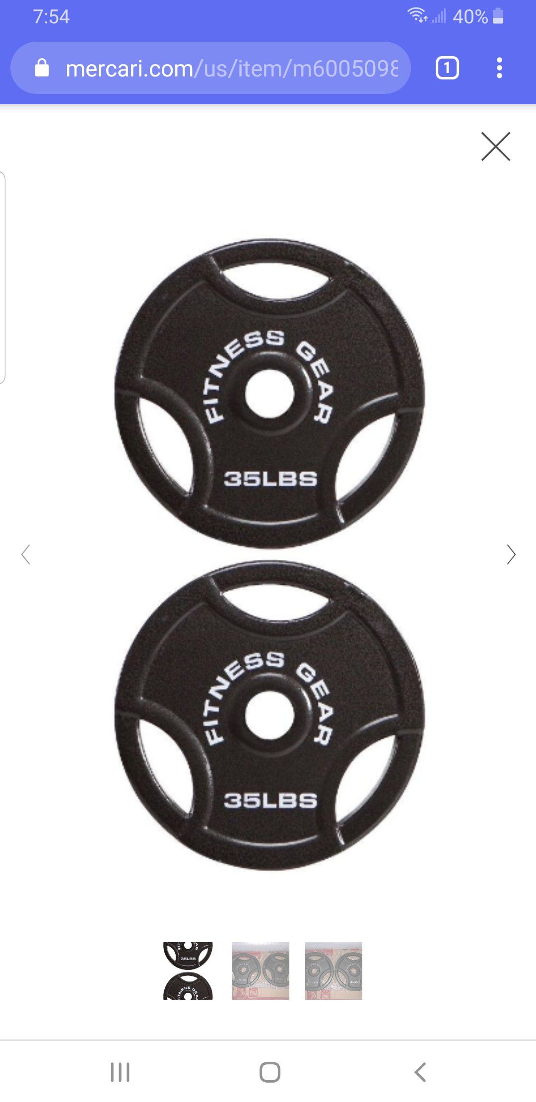Fitness gear weight set 300 lbs with bar