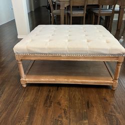 Upholstered ottoman coffee table