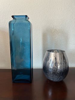 Glass Vase Set of Two