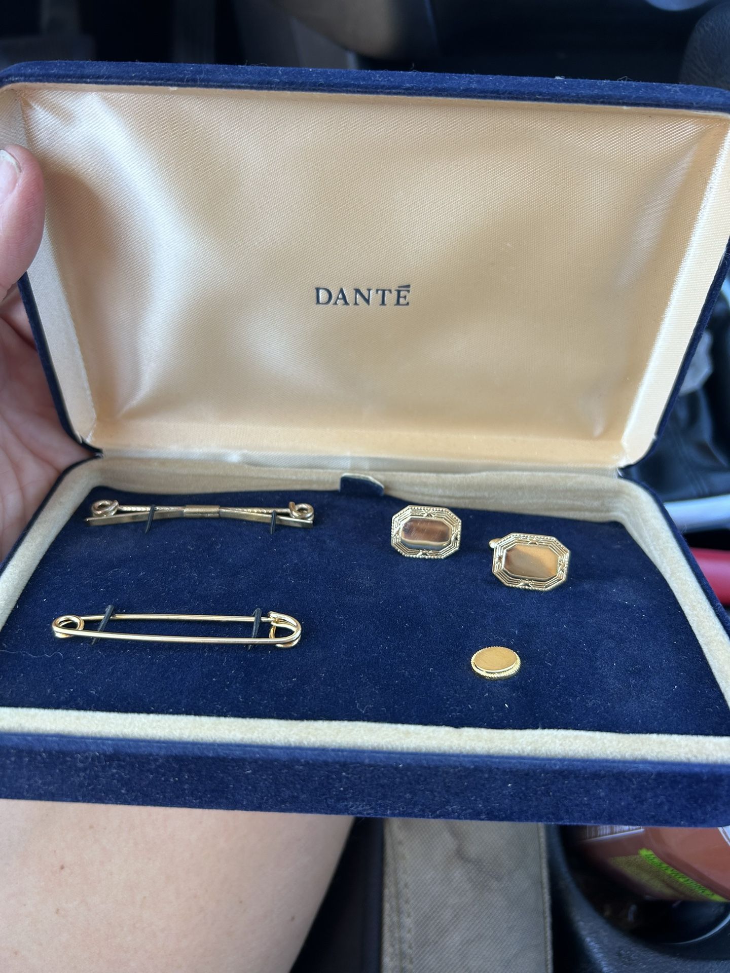 vintage Dante men's tie accessory set