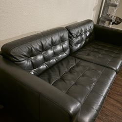 IKEA Leather Sofa Couch 