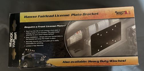 Winch Mount License Plate 
