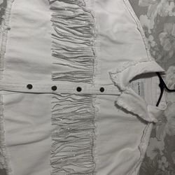 White Shiny Jacket