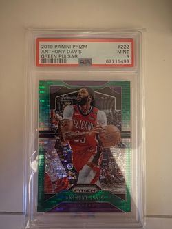 2019 panini prizm Anthony Davis green pulsar /25