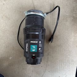 Moen 1/2 Ho Garbage Disposal Unit. Works Perfectly. Interior Under Sink, Food Disposal, Garborator
