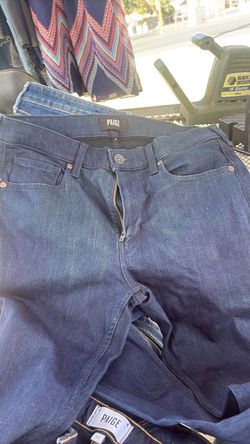 Paige Dark Wash Denim Jeans