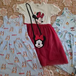Girls bluey, Inside out H&M dresses overalls