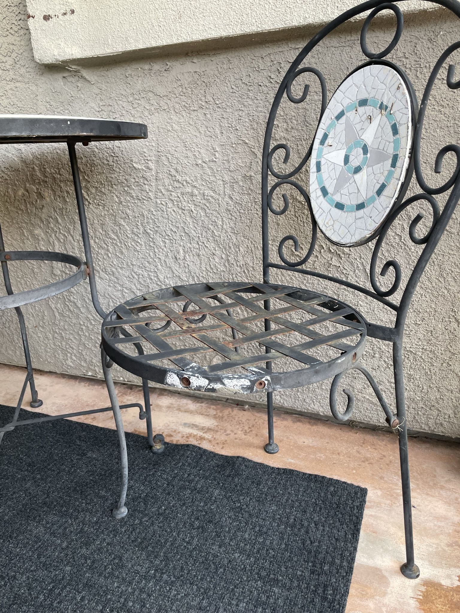 Cast Iron Bistro Chairs JUST 2 Chairs
