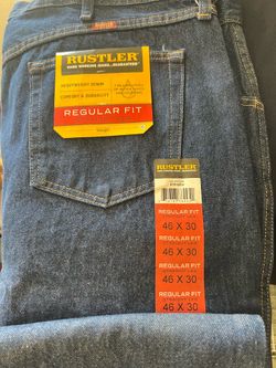 New w/Tags Rustler Men’s Jeans 46x30 Reg. Fit