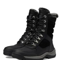 Timberland Women's White Ledge Tall Lace-Up Waterproof Snow Boot