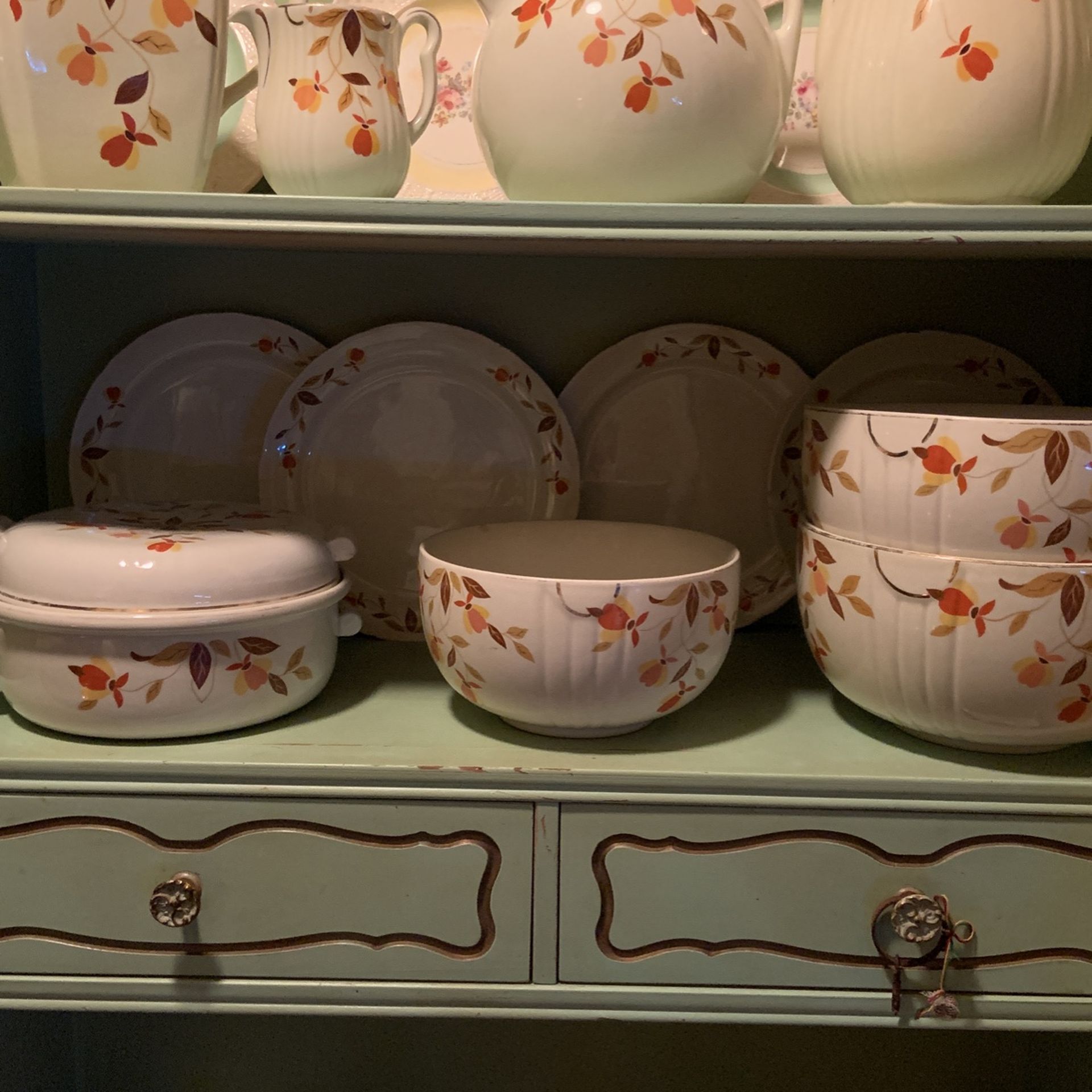 Jewel Tea Autumn Leaf Dishes