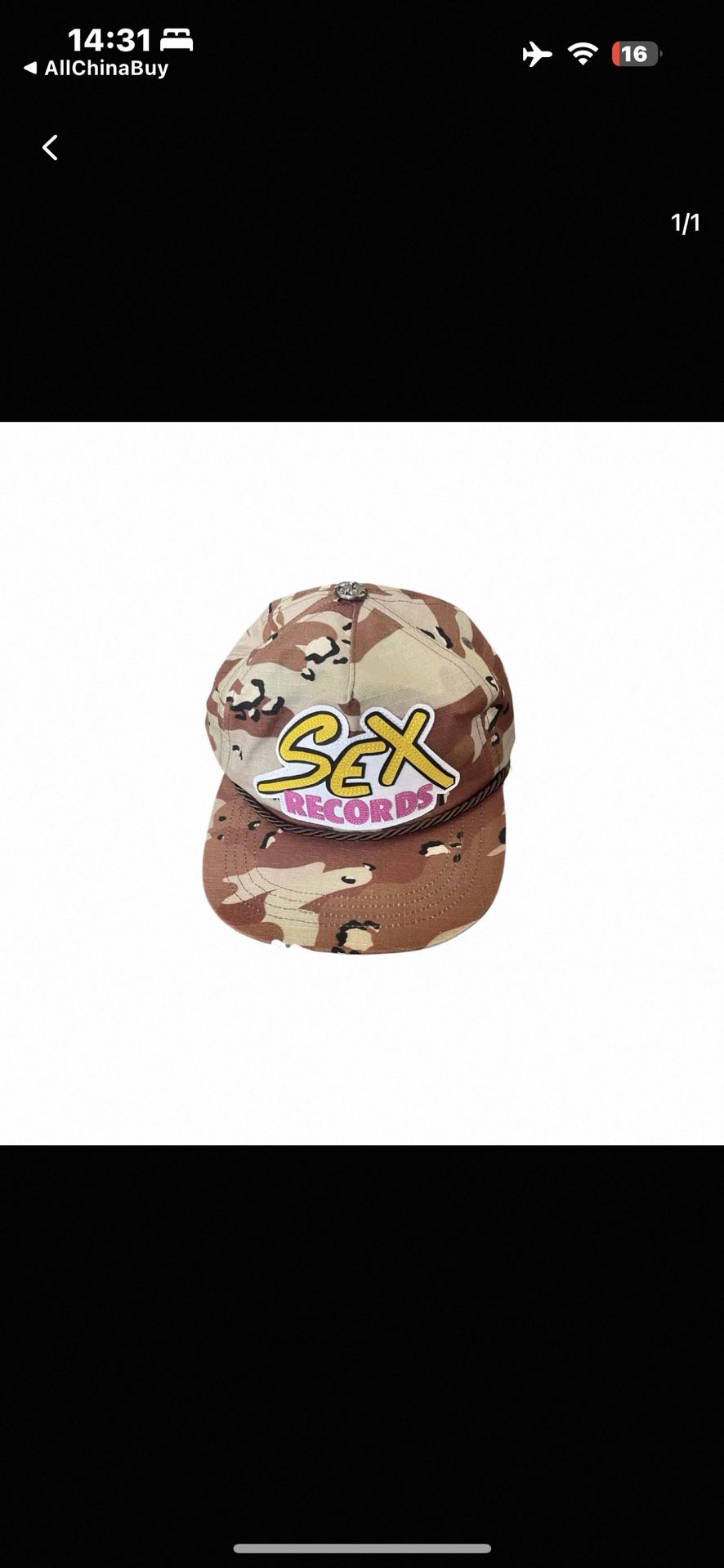 Chrome Hearts Hat “Sex Records”
